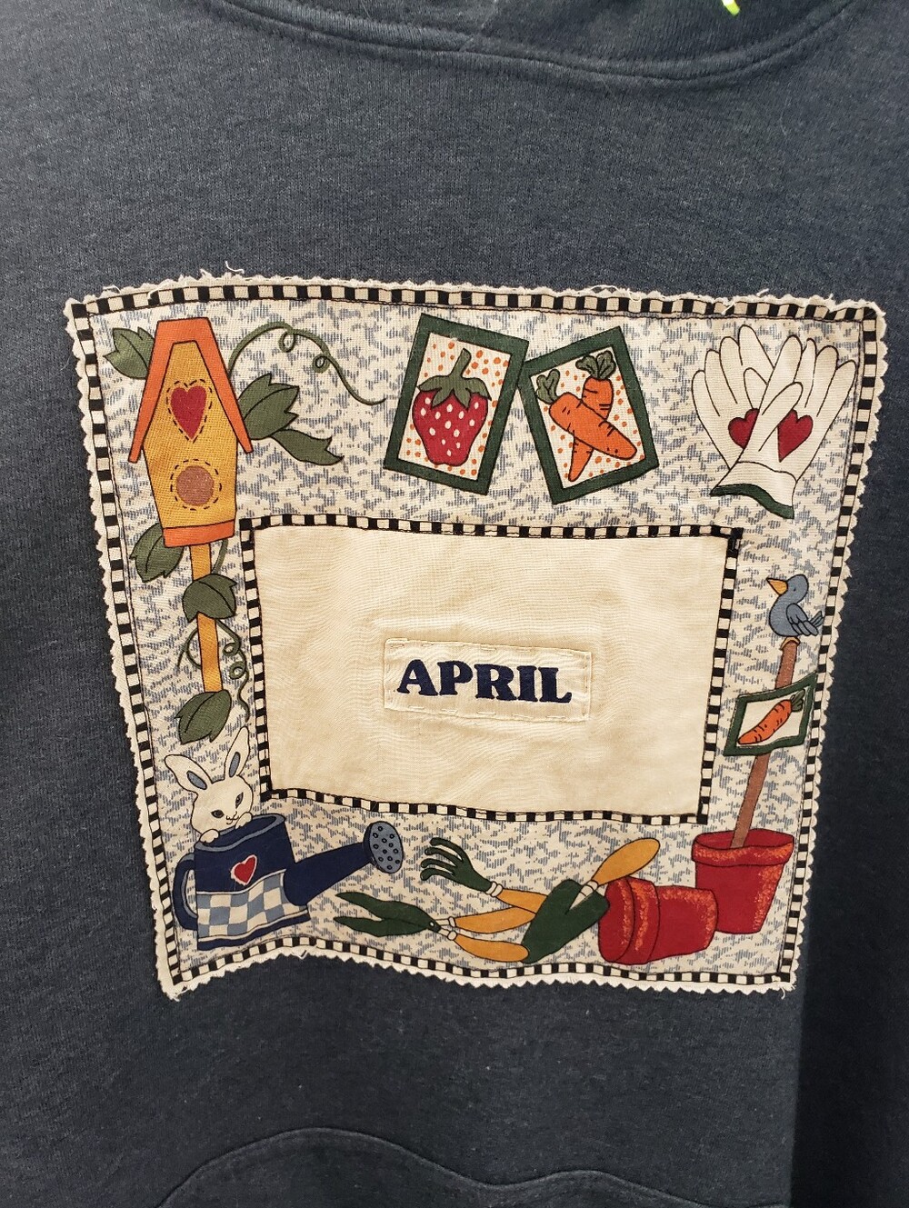 Upcycled April Hoodie Sweatshirt
